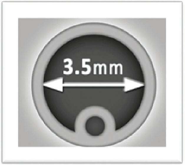 Figure 4. Cross-section through an all-silicone catheter.